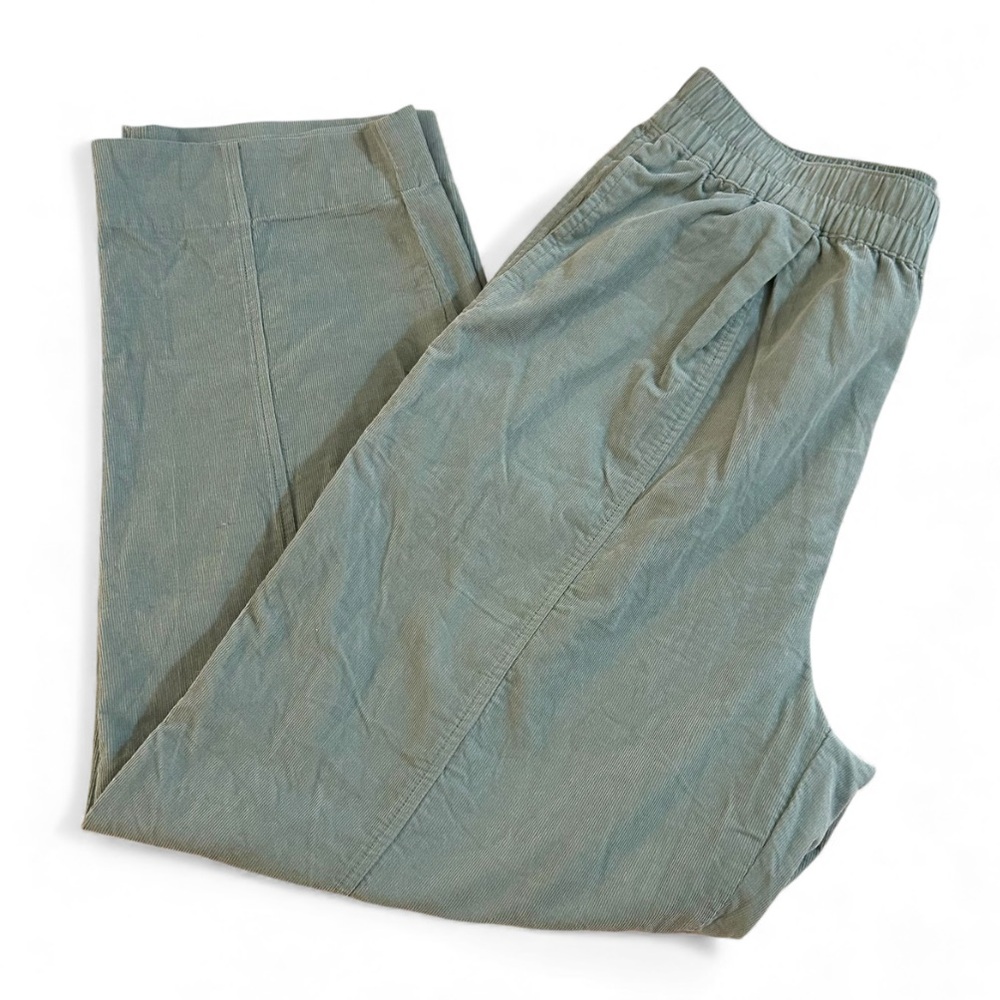 NWT Madewell Corduroy Pull-On Tapered Pants in Frosted Sage size Small - Picture 4 of 15